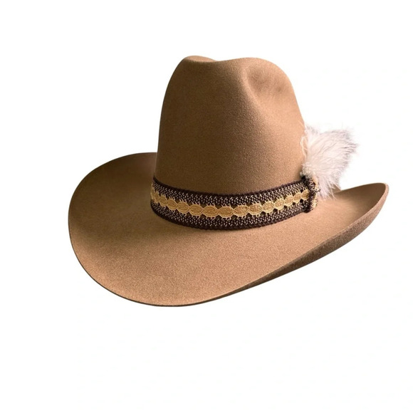 Vintage Stetson 7 3/8 5X Brown Cowboy Hat - Picture 5 of 16